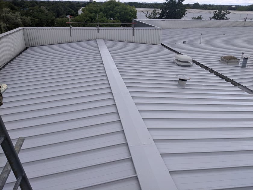Synertec Milton Keynes After Roof Cladding Coating 5